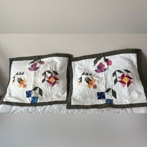 “Wildflowers” Folk Art Quilt Shams/2